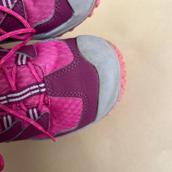 Merrell Kids Waterproof Hiking Boots Pink Purple Trail Shoes US 3 Youth Outdoor - Picture 8 of 11